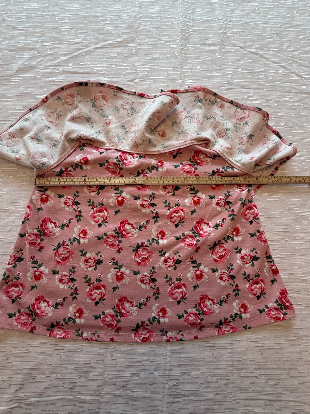Divided H&M Women’s Pink Floral Ruffle Camisole size M - Picture 7 of 8